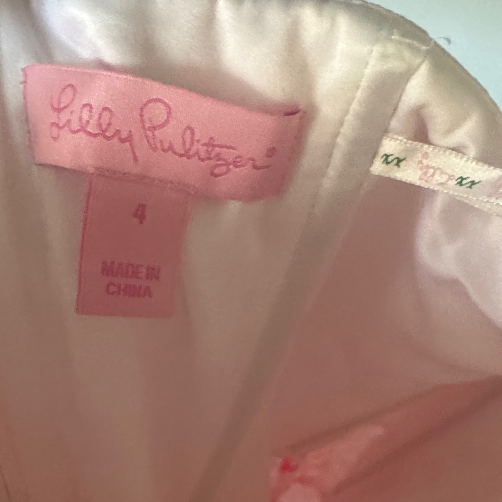 Lilly Pulitzer Strapless Pink Floral Dress - Picture 4 of 5